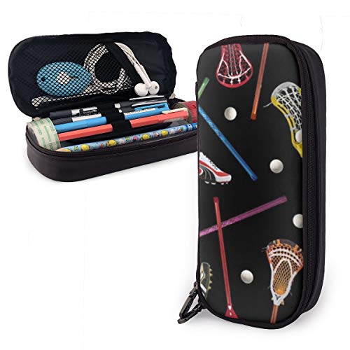 Lacrosse - Estuche para lápices para niños y niñas, estuche grande para bolígrafos, para estudiantes, universidad, material escolar y oficina