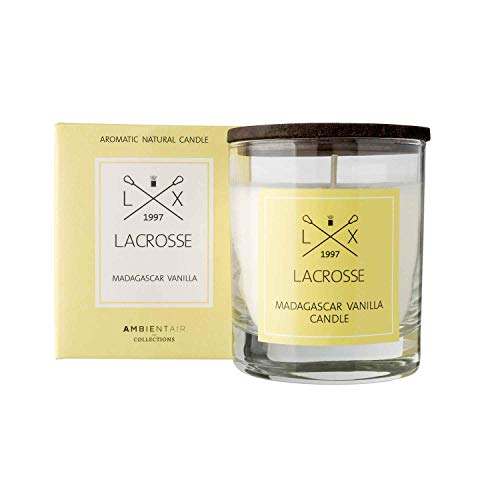 Lacrosse. Vela aromática Madagascar Vanilla. Vela perfumada con cera vegetal y perfume natural con una duración estimada de 40 horas. Disfruta de la aromaterapia en tu casa con estas velas.