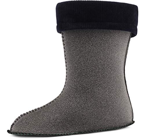 Ladeheid Botas de Agua Zapatos de Seguridad Calzado Unisex Niños Niñas WOD 07 (Morado Star, 21/22 EU)