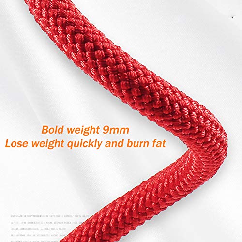 LAIABOR Comba Fitness Speed Rope + Cuerda De Repuesto Cuerdas De Saltar para Niños,Mujeres,Equipamiento Deportivo para Aumentar La Resistencia,Rojo,style1