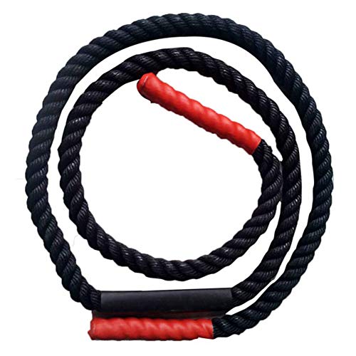 LAIABOR Cuerda de Saltar Pesada Entrenamiento de Fuerza sin Dulación, Ejercicio de Fitness,Negro,2.8m