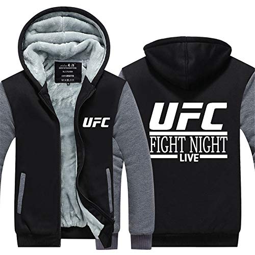 LAIDAN Sudadera Deportiva Unisex Chaqueta Casual - UFC Fighting Night Impreso En 3D Suéter con Capucha De Moda, Uniforme Casual De Béisbol para Hombres Sudadera Caliente,D,5XL