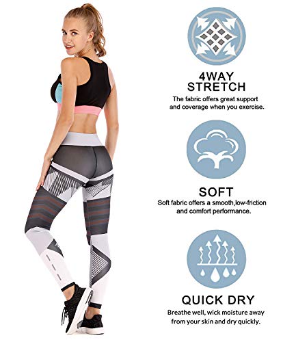 LaLaAreal Mallas Deportivas Mujer Leggins Yoga Pantalon Elastico Cintura Altura Polainas para Running Pilates Fitness