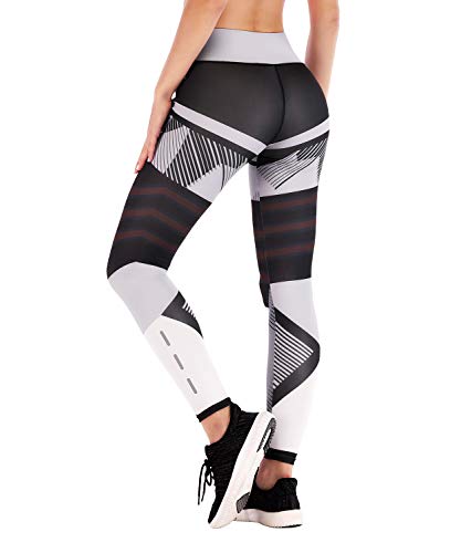 LaLaAreal Mallas Deportivas Mujer Leggins Yoga Pantalon Elastico Cintura Altura Polainas para Running Pilates Fitness