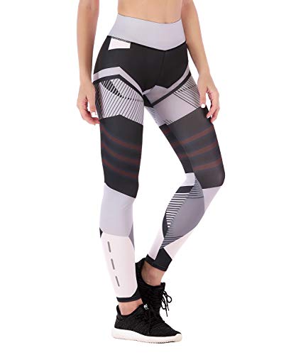 LaLaAreal Mallas Deportivas Mujer Leggins Yoga Pantalon Elastico Cintura Altura Polainas para Running Pilates Fitness