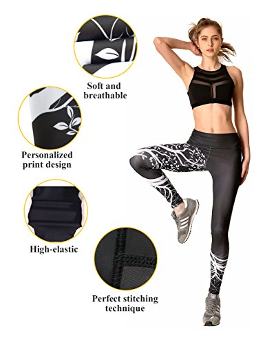 LaLaAreal Mallas Deportivas Mujer Pantalones Pirata Leggins Deportes para Running Yoga Fitness Gym
