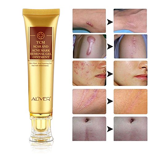LanBeNa TCM Scar and Acne Marks Removal Cream Skin Repair Scars Burns Cuts Pregnancy Stretch Marks Acne Spots Skin Redness Treatment Cream Gel Ointment for Face and Body