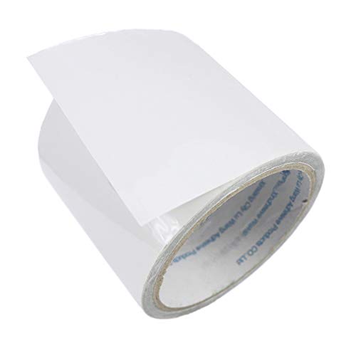 LANUCN Cinta de reparación de Carpa Cinta Adhesiva Transparente Resistente de 5 m para Carpas/toldos/glorietas/paños Recubiertos de PVC (8cm x 5m)