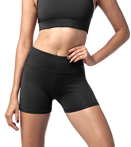 LAPASA Pantalón Corto Deportivo para Mujer Cintura Alta (Running, Fitness, Estiramiento) L09