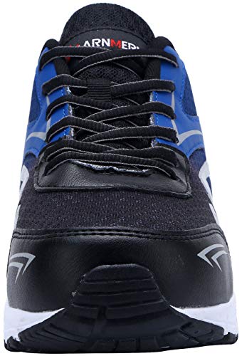 LARNMERN Zapatillas de Seguridad Hombres LM180105 SB Zapatos de Trabajo con Punta de Acero Ultra Liviano Suave y cómodo Transpirable(44 EU,Azul Oscuro)