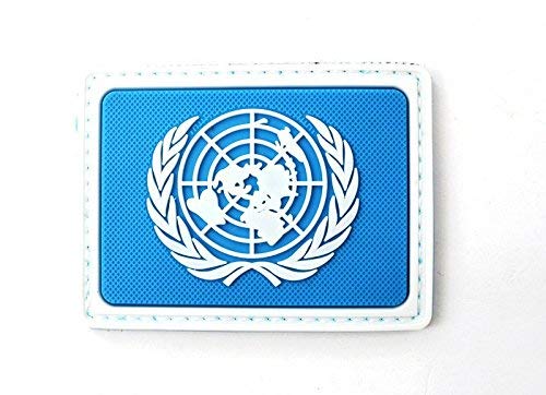 Las Naciones Unidas Naciones Unidas Naciones Unidas Azul PVC Airsoft Patch