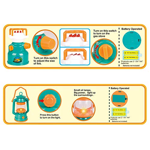 LBLA Tienda de Campaña Infantil Conjunto para Niños Juegos para Cocina Accesorios Actividad Recreativa Interior y Exterior Juguete