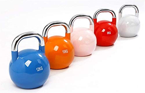 LCNING Pesas de Gimnasia de elevación del pote de Acero Pesa Pesas Rusas Barniz del Secado de Kettlebell (Color : Pink)