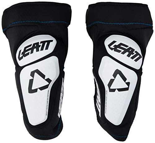 Leatt La 3df 6.0 es una Rodillera Todo en uno Flexible y Deslizante. Se Adapta a la práctica de la Bicicleta de montaña. Rodilleras Unisex, Unisex Adulto, 5018400491, Blanco/Negro, L-XL