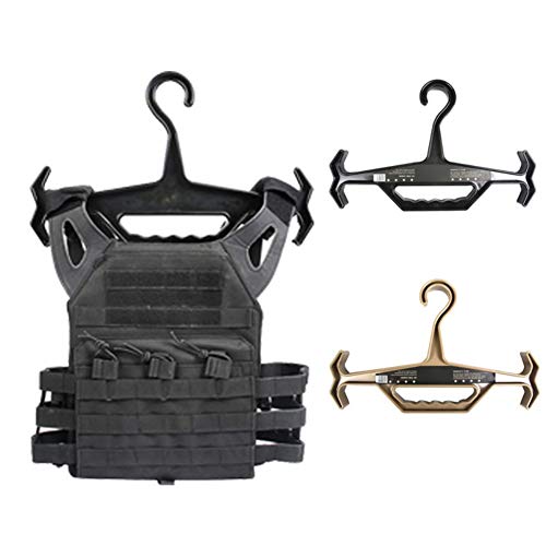 Leezo percha resistente para caza, resistente para chaleco de uso en exteriores, accesorio de tiro para airsoft, negro