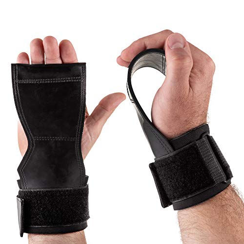 Legend Correas de Levantamiento - Vendaje de muñeca - Grippad-Cobra para Fisicoculturismo, Fitness, Crossfit, Musculación, Powerlifting - Mejor Agarre - Protección de la Palma de la Mano