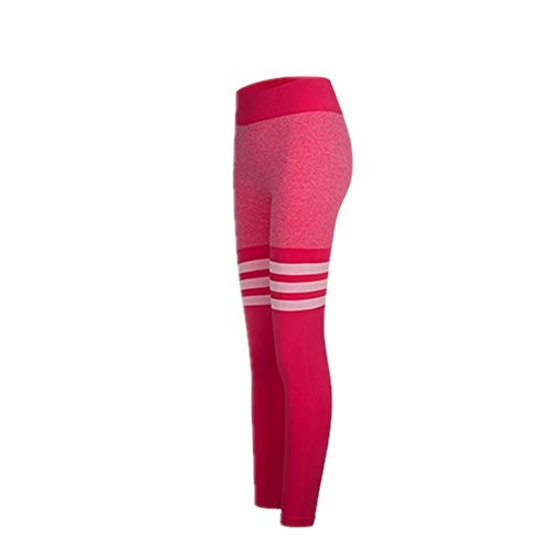 Leggins deportivos sexy para mujer, de color melocotón, cintura alta, pantalones deportivos, sin costuras, transpirables, para yoga, fitness