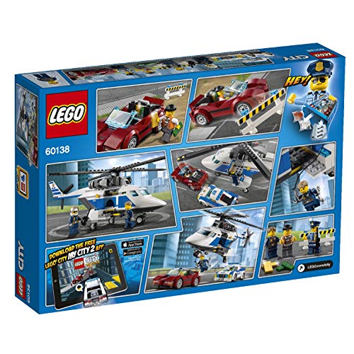 LEGO City Police - Persecución por la Autopista, Set de Construcción de Policia, Incluye Helicóptero y Coche Deportivo de Juguete (60138)