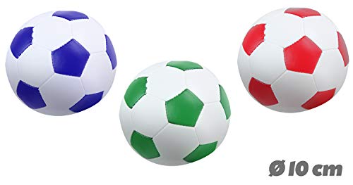 Lena- Flames N Games - Juego de Pelotas de fútbol (3 Unidades, 10 cm, para Interior y Exterior, para niños a Partir de 12 Meses), Color Blanco (SiMM Spielwaren 62163)