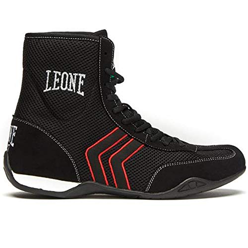 LEONE 1947 Cl188 - Botas de Boxeo Unisex para Adulto, Unisex Adulto, CL188, Negro, 44