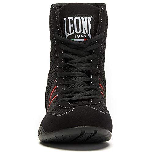 LEONE 1947 Cl188 - Botas de Boxeo Unisex para Adulto, Unisex Adulto, CL188, Negro, 44