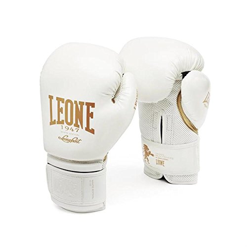 LEONE 1947 GN059 Guantes de Boxeo, Unisex – Adulto, Negro, 12OZ