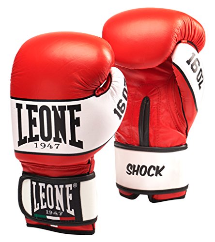 LEONE 1947 Shock Guantes de Boxeo, Unisex Adulto, Shock, Rojo