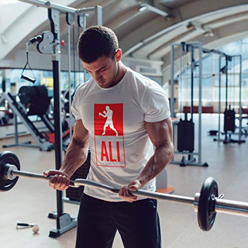 lepni.me Camisetas Hombre Equipo de Entrenamiento Combate De Boxeo Ropa de Ejercicio y Fitness (XX-Large Blanco Multicolor)