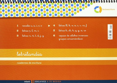 Letrilandia Lectoescritura cuaderno 4 de escritura (Pauta Montessori) (A tu medida (entorno lógica matemática)) - 9788426371423