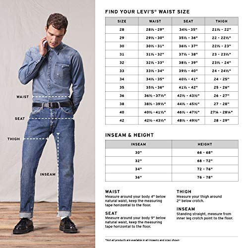 Levi's 511 - Pantalones Vaqueros Ajustados para Hombre Válvula de estrangulación – Stretch 32W x 30L