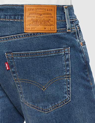 Levi's 511 Slim Fit Vaqueros, Caspian Adapt 3406, 32W / 32L para Hombre