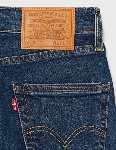 Levi's 511 Slim Hemmed Pantalones Cortos de Mezclilla, Rye Short, 32 para Hombre