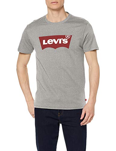 Levi's Graphic Set-In Neck, Camiseta para Hombre, Gris (C18976 Graphic H215 Midtone Htr Grey Graphic H215-Hm 36.2 138), Large