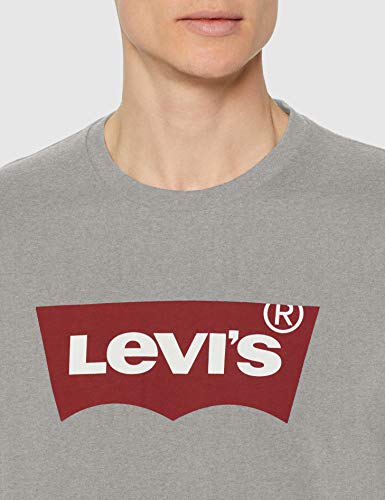 Levi's Graphic Set-In Neck, Camiseta para Hombre, Gris (C18976 Graphic H215 Midtone Htr Grey Graphic H215-Hm 36.2 138), Medium