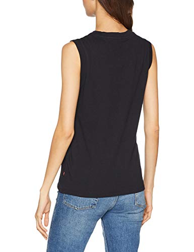 Levi's On Tour Camiseta Deportiva de Tirantes, Negro (Red Hsmk Tank Black 0023), Large para Mujer