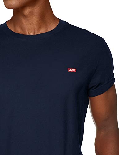 Levi's SS Original Hm tee Camiseta, Azul (Cotton + Patch Dress Blues 0017), Medium para Hombre