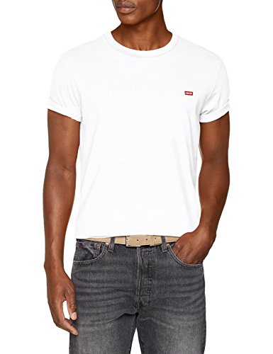 Levi's SS Original Hm tee Camiseta, Multicolor (Cotton + Patch White 0000), Large para Hombre