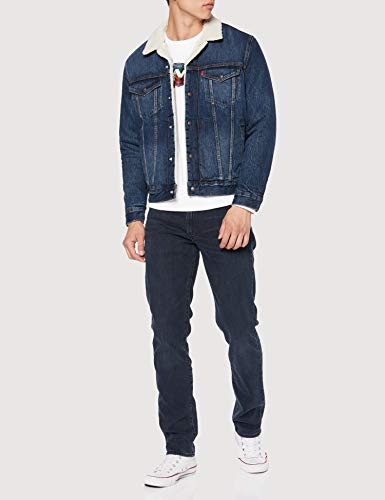 Levi's Type 3 Chaqueta Vaquera, Azul (Palmer Sherpa Trucker 0105), X-Small para Hombre