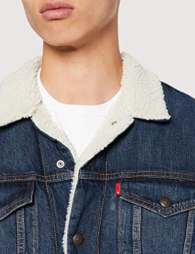 Levi's Type 3 Chaqueta Vaquera, Azul (Palmer Sherpa Trucker 0105), X-Small para Hombre