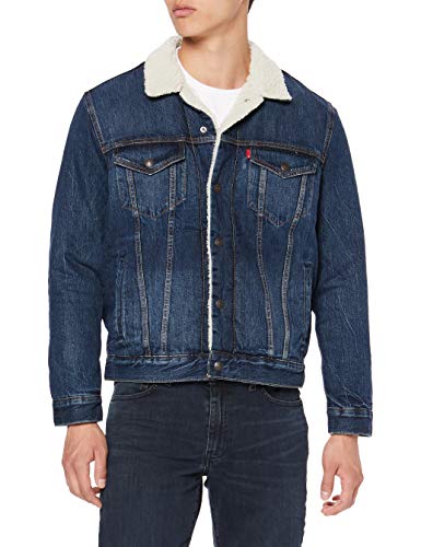 Levi's Type 3 Chaqueta Vaquera, Azul (Palmer Sherpa Trucker 0105), X-Small para Hombre