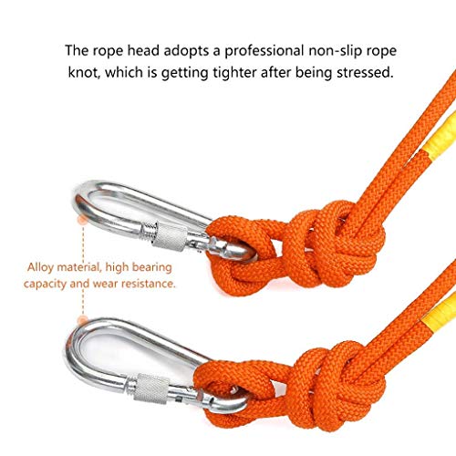LHQ-HQ Cuerda de alpinismo Rop cáñamo, rescate con cuerda, la cuerda de emergencia, núcleo de acero, de 10 mm, puede resistir 1400kg, de gran altura Cuerpo de Bomberos de la cuerda de repuesto (Color: