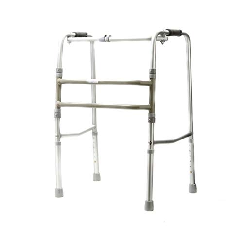 LHY-Andador Portátil y Plegable Rollator Walker Farm Aid Cuatro Patas Bastón para Caminar Pie de Inodoro para Adultos Mayores discapacitados Altura Ajustable 78-91 cm