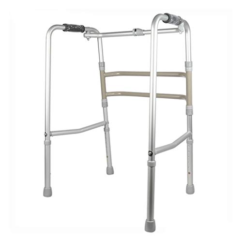 LHY-Andador Portátil y Plegable Rollator Walker Farm Aid Cuatro Patas Bastón para Caminar Pie de Inodoro para Adultos Mayores discapacitados Altura Ajustable 78-91 cm