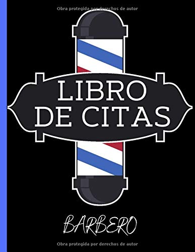 Libro de citas: Agenda de citas para peluquería y barbería - anote fácilmente sus citas diarias para su salón de belleza masculino - 1 caja cada 15 minutos de 8 A.M. a 7 P.M.