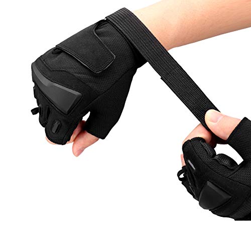 LieYuSportFF Guantes Gimnasio Medio Dedo,Amortiguación Resistente al Desgaste Guantes para Hombre y Mujer Workout Crossfit Fitness Sport Musculación,Guantes de Ciclismo Guantes de Bicicleta,Verde,XL