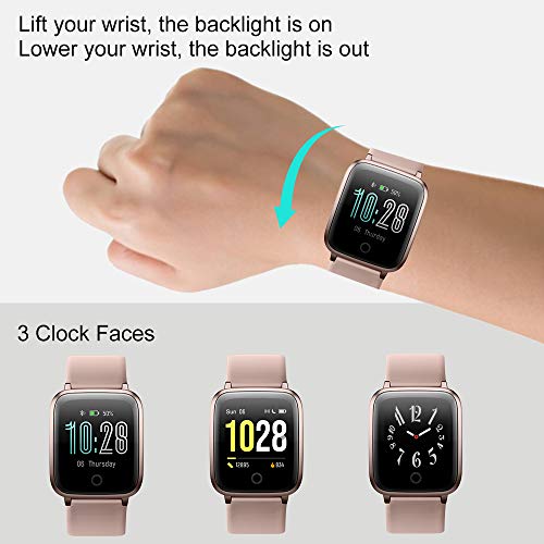 LIFEBEE Smartwatch, Reloj Inteligente Impermeable IP68 con Monitor de Sueño Pulsómetros Cronómetros Contador de Caloría, Pulsera de Actividad Inteligente para Hombre Mujer niños con iOS y Android