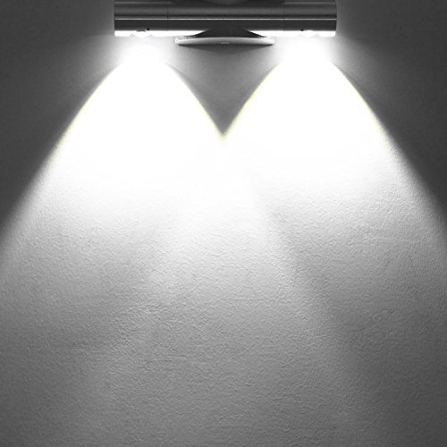 Lightess Apliques de Pared Bañadores Lámpara 6W 2 Granos LED para Iluminación del Pasillo, Escalera, Blanco Frío