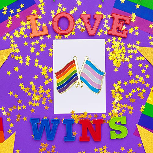 Lilie Créa Pin's Gay y Lesbianas Trans - Pin esmaltado LGBT, arco iris LGBTQ, pin LGBT Trans