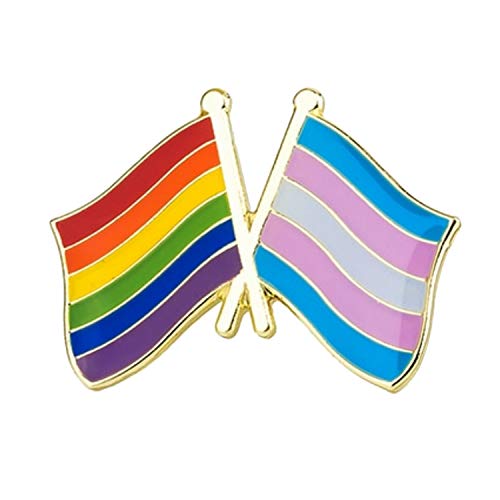 Lilie Créa Pin's Gay y Lesbianas Trans - Pin esmaltado LGBT, arco iris LGBTQ, pin LGBT Trans