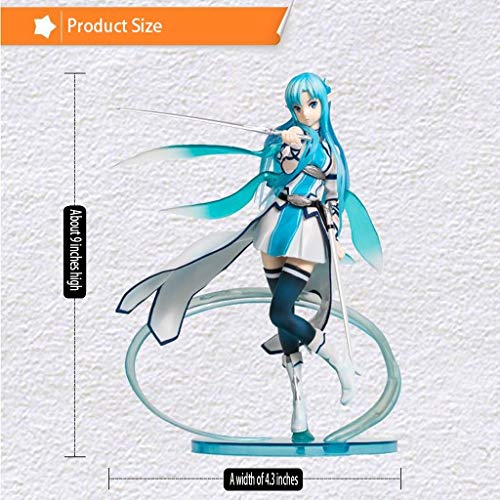 Lilongjiao Sword Art Online: Asistente de Agua Asuna versión de PVC de Alta Figura Acerca 9inches / 23cm